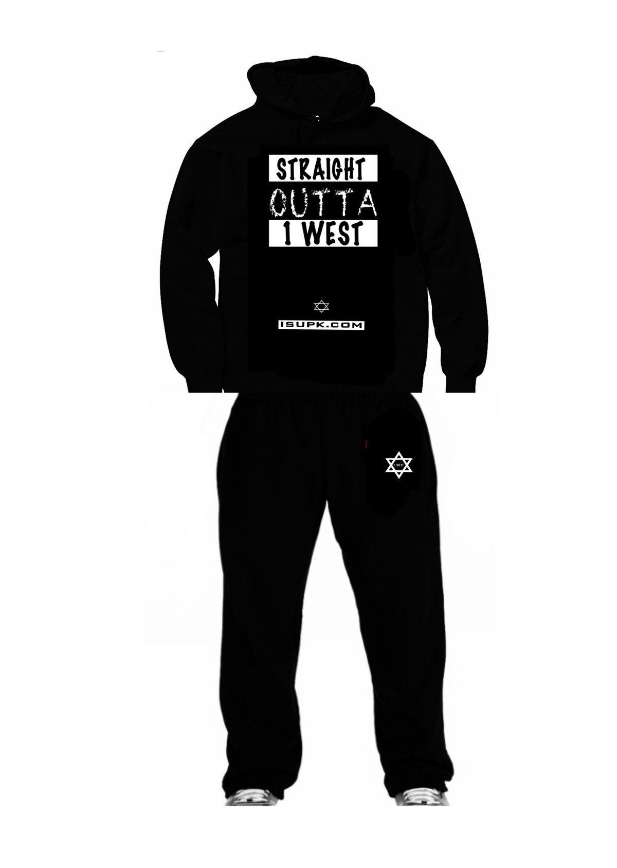 STRAIGHT OUTTA 1 WEST JOGGING SUIT-MEN | upkfresh