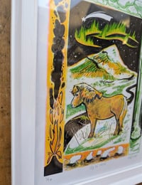 Image 5 of Ég Sé Hest (I See a Horse) A4 4 colour Riso Print