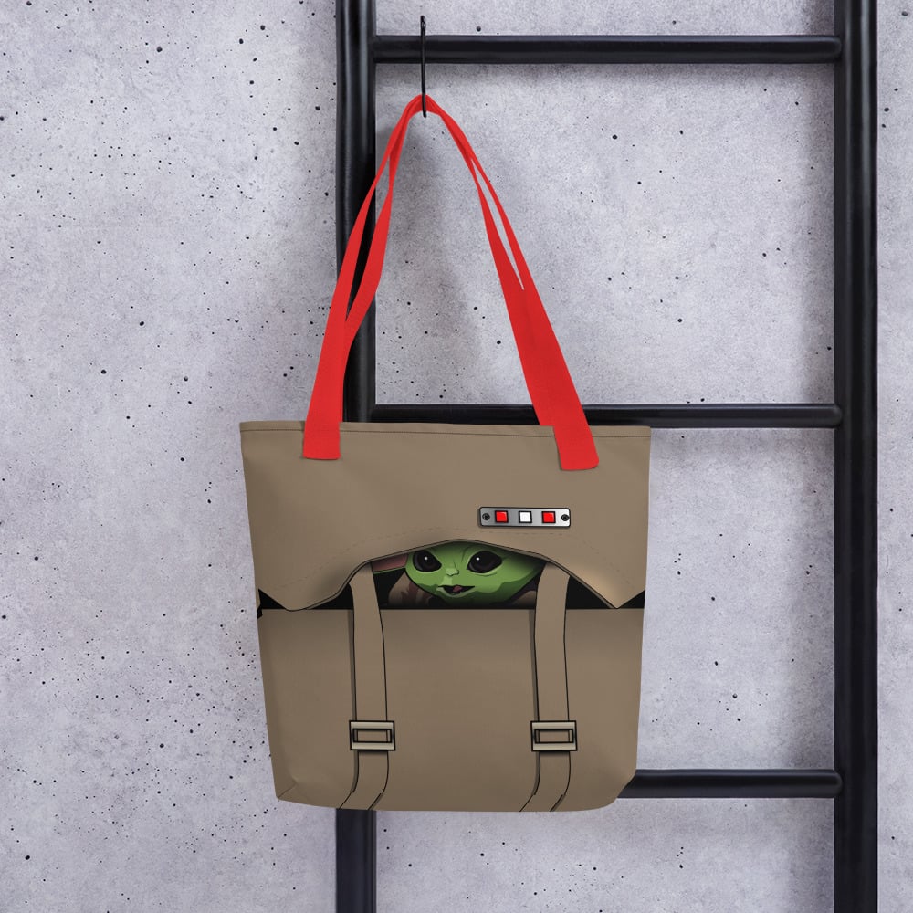 Image of Baby Yoda Inspired Tote Bag  