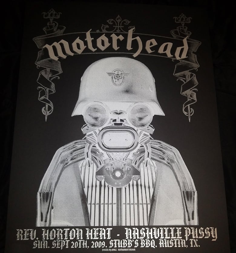 Image of POSTER: Motorhead / Rev. Horton Heat / Nashville Pussy Screenprint 2009