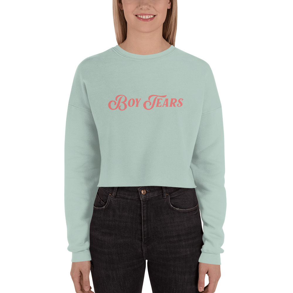 Boy Tears - Cropped Sweatshirt | Dusty Blue 