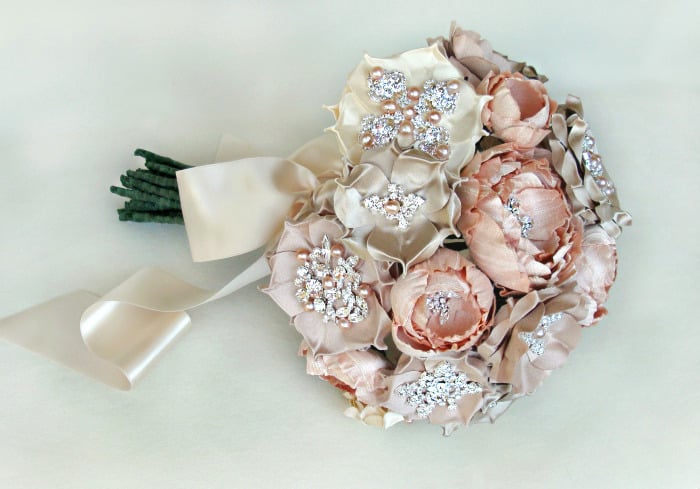Image of Luly Blush Silk Flower Bouquet