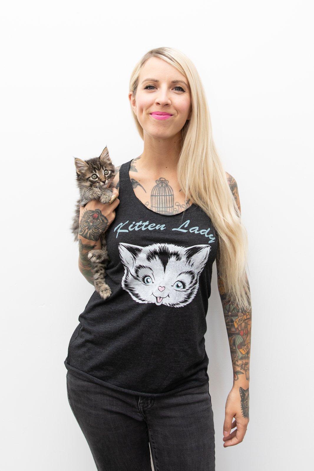 kitten lady sweatshirt