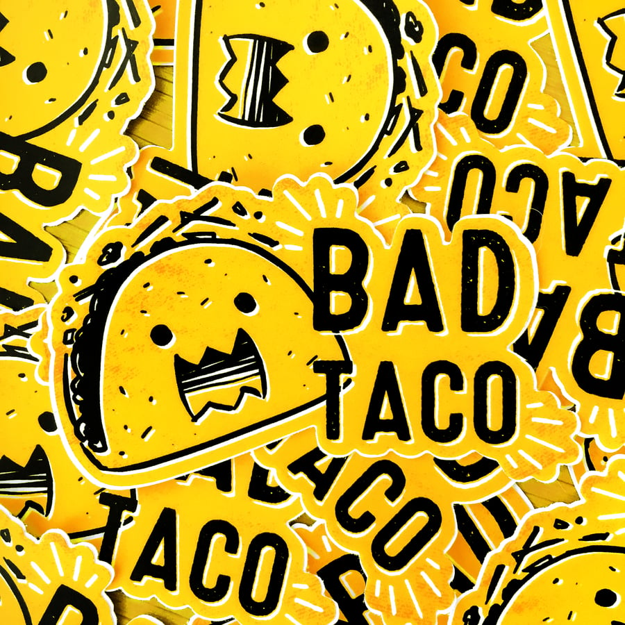Image of Bad Taco Logo Sticker