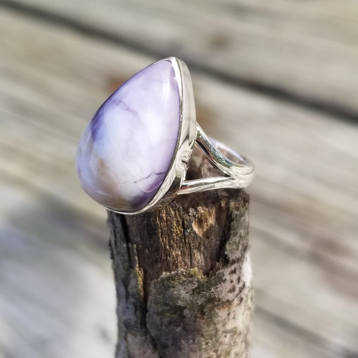 Image of Drop of Tiffany - Tiffany Stone Ring in Sterling