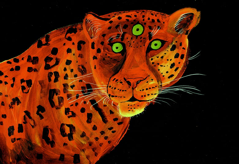 Image of Third Eye Jaguar archival PRINT - TWO SIZES available
