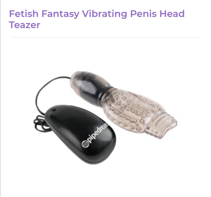 Image of Vibrating Penis Head Teazer with Remote
