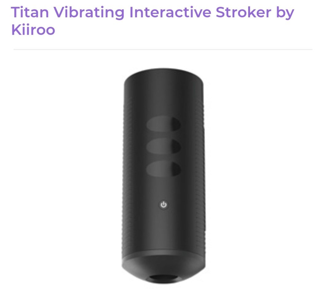Titan Vibrating Interactive Stroker By Kiiroo Seduction Spot