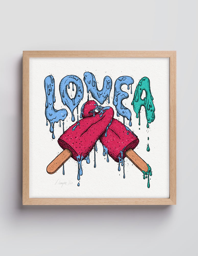 Image of LOVE A ice cream – 30×30