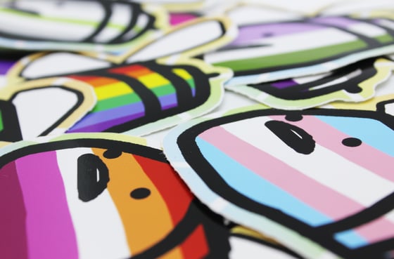 Image of BEE PROUD STICKERS