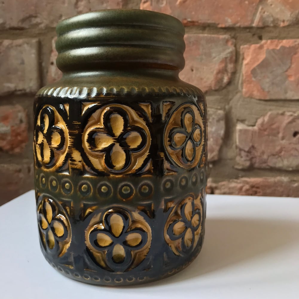 Image of Scheurich Keramik West German Retro Foligno Pottery Vase 
