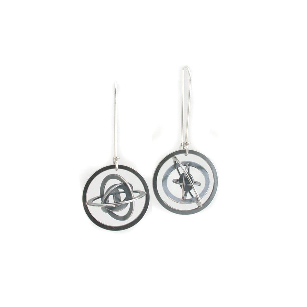 Image of lg gyroscope earrings