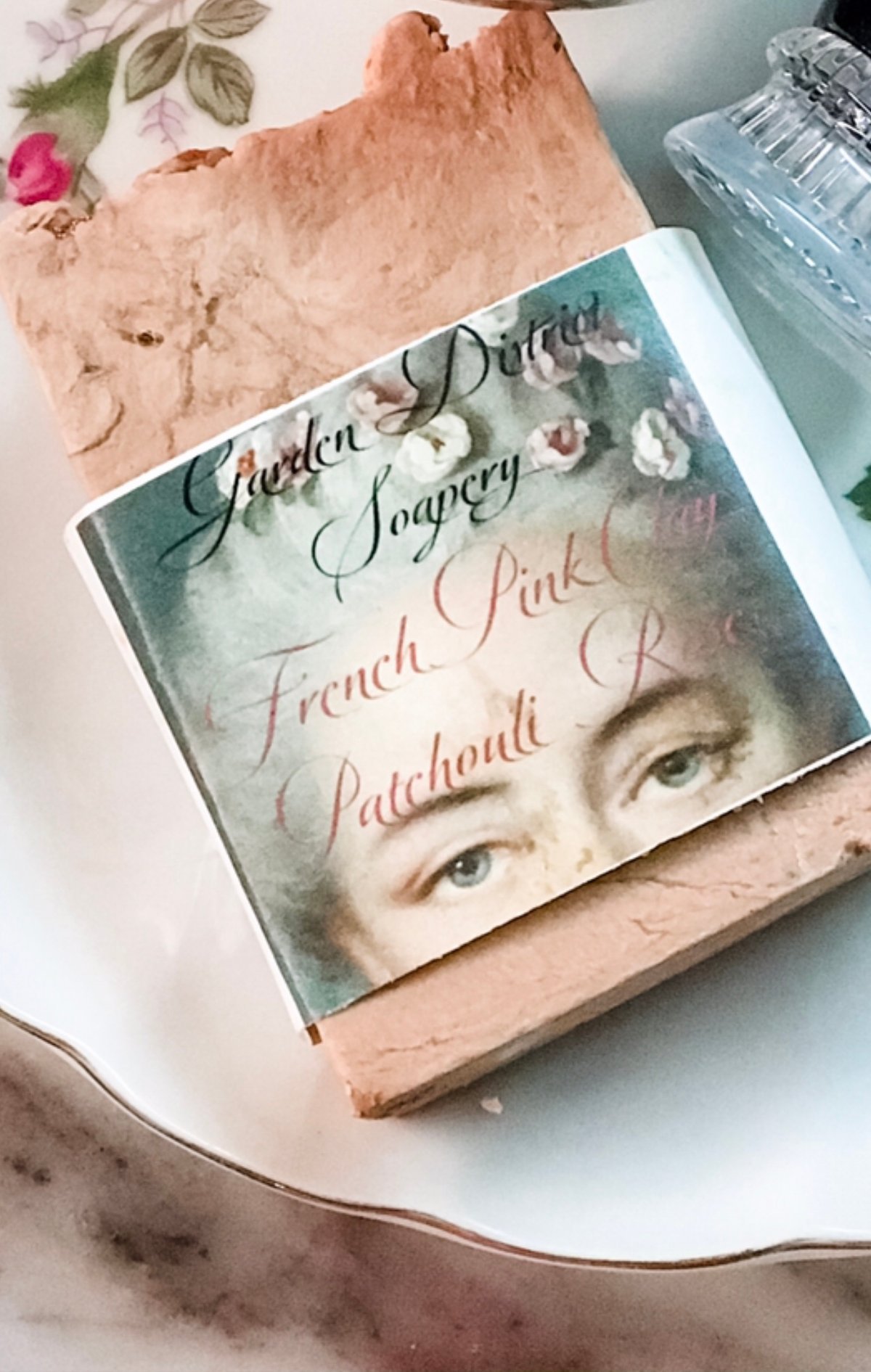 French Pink Clay Patchouli Rose Goat Milk Artisan Soap