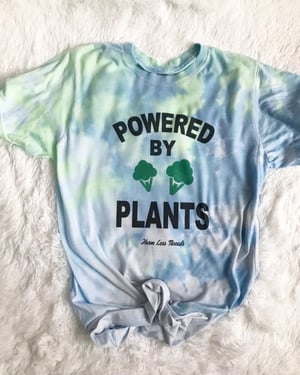 Image of POWERED BY PLANT TIE DYE UNISEX TEE