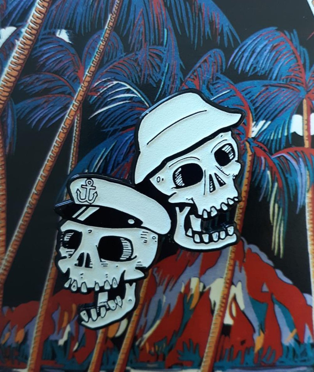 SKULLIGAN'S ISLAND Glow-in-the-Dark Enamel Pin