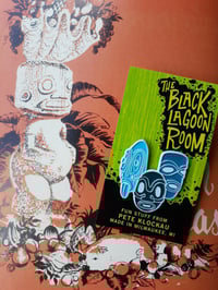 Image 4 of MOD TIKI TRIO in Blue 1.5" Enamel Pin