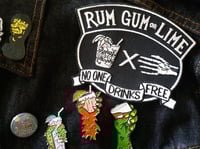 Image 3 of RUM GUM OR LIME 5" Daiquiri Biker Patch