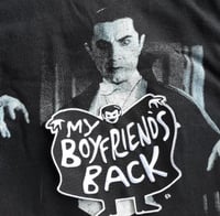 Image 1 of MY BOYFRIEND'S BACK 5" Embroidered Dracula Patch