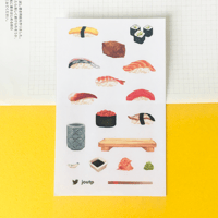 Image 1 of Sushi Clear Sticker Sheet