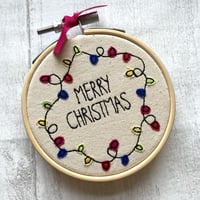 Merry Christmas Mini Hoop 