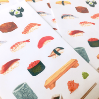 Image 3 of Sushi Clear Sticker Sheet