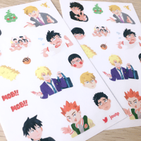 Image 2 of Mob Psycho 100 Clear Sticker Sheet