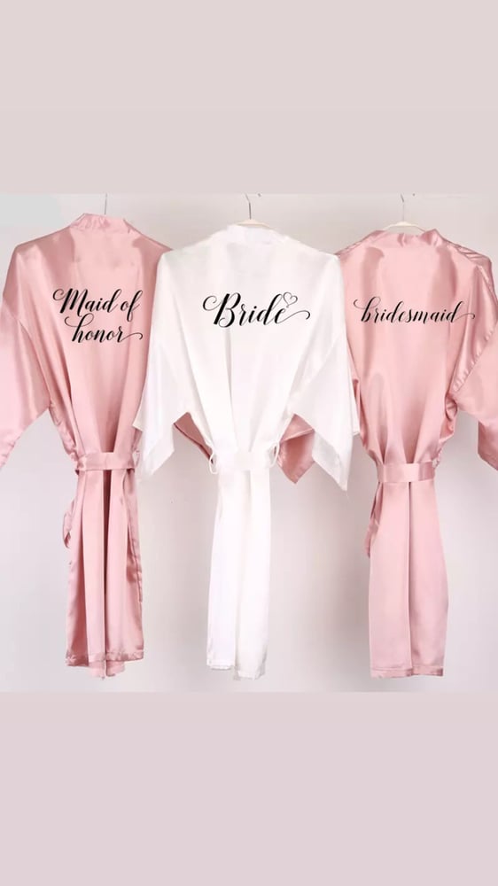 Image of Mumma’s Dusky Pink  ‘Wedding Robes’ 