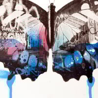 Image 3 of Graffiti Butterfly (Blue)