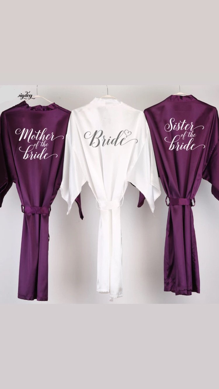 Image of Mumma’s Dark Purple ‘Wedding Robes’ 