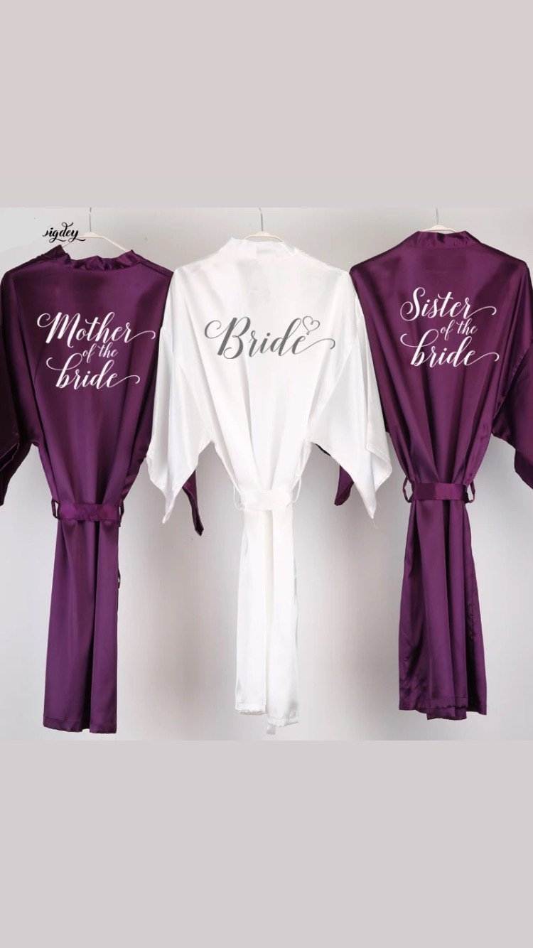 Image of Mumma’s Dark Purple ‘Wedding Robes’