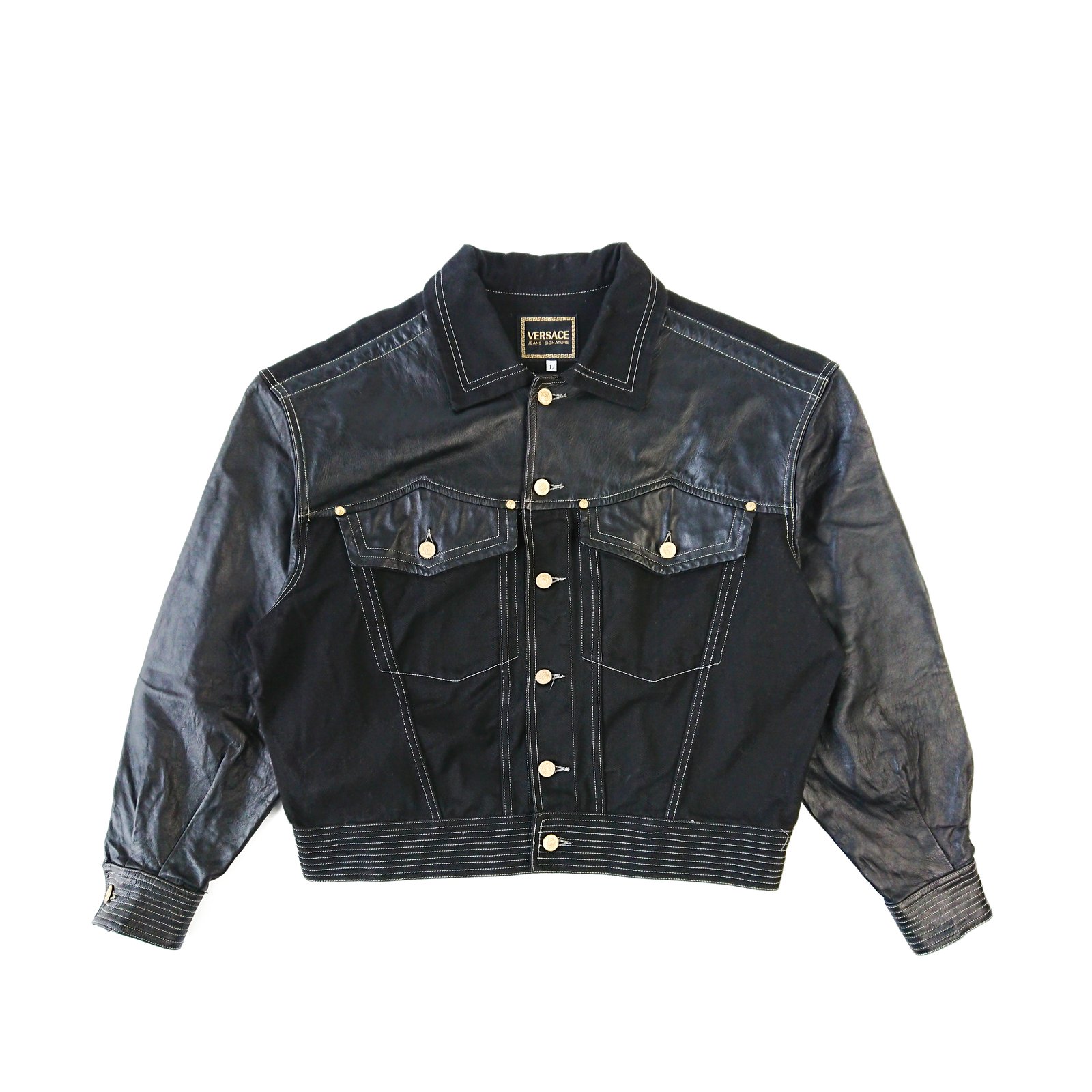 1992 Versace Jeans Signature Denim Jacket † Ruder Than The Rest