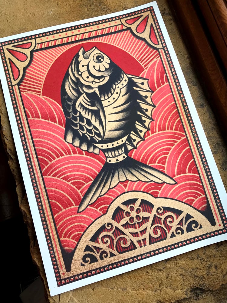 Image of Matchbox Fish Print