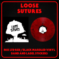 Image 2 of LOOSE SUTURES - S/T Red/Black Marbled Vinyl