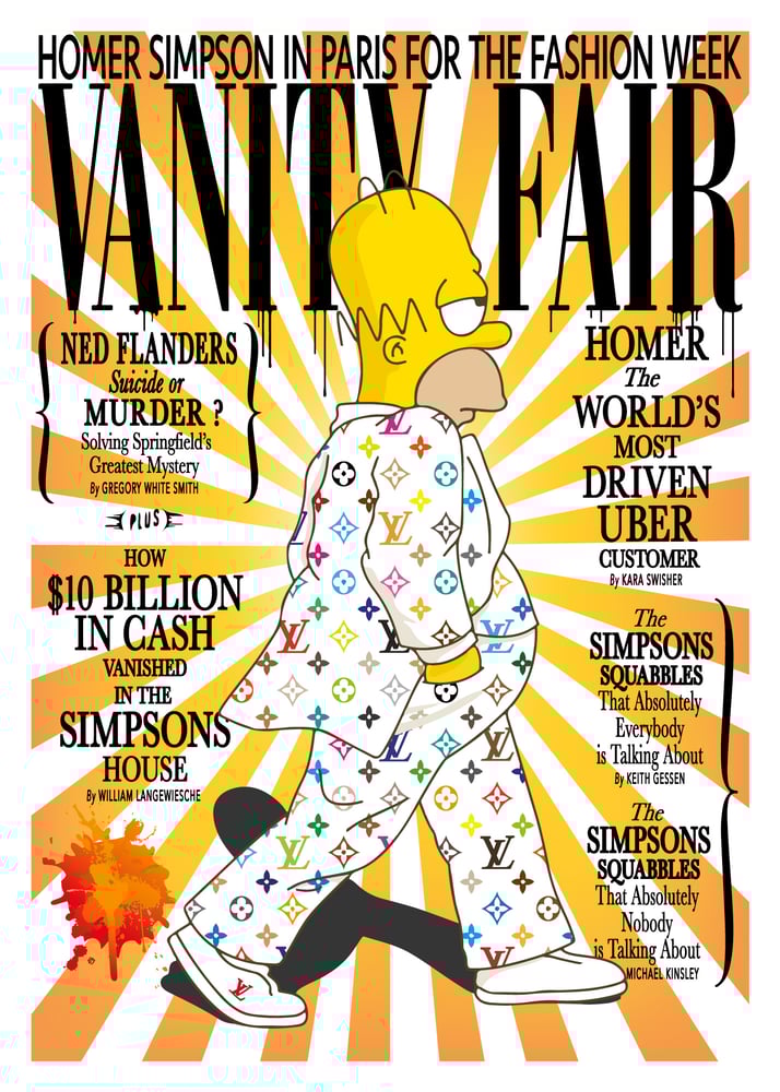 Image of Kobalt - Homer Simpson's fashion week (Yellow) - Limited Edition 100 - 70x50cm