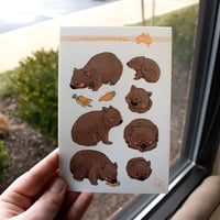 Wombat Stickers for Australia