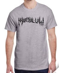 Black on Gray Logo Tee