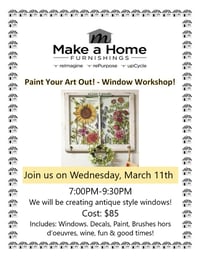 Antique Style Windows - Wednesday, March 11th