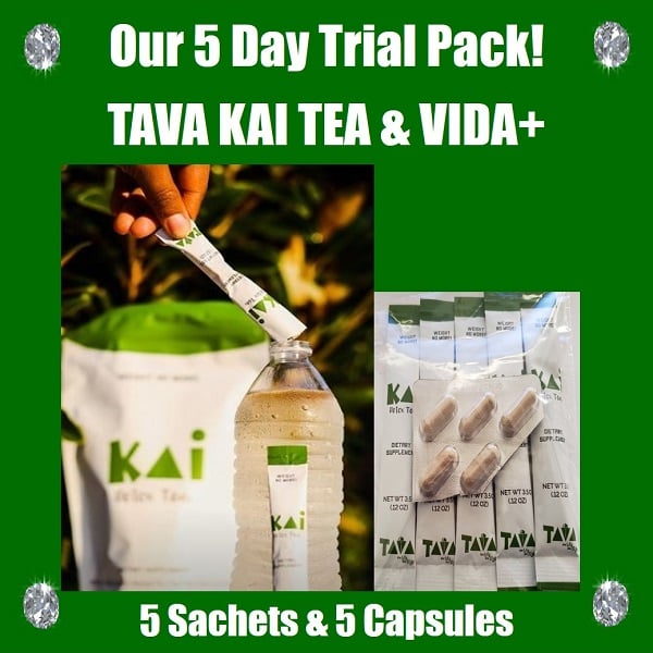 Image of 2 - 5 Day (Trial Pack) - TAVA KAI TEA & VIDA+ (5 Sachets & 5 Capsules)