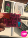 Water & Fruit Stickers