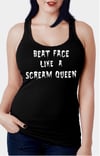 Beat Face Like A Scream Queen Racerback Tank Top