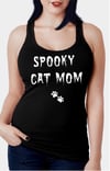 Spooky Cat Mom Racerback Tank Top