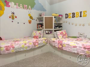 Image of Storage Bed with Corner Hutch