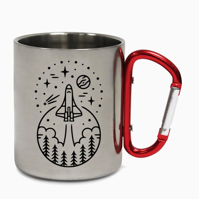 Space NASA Spaceship Steel Mug
