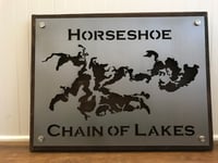 Image 1 of Lake Sign - Plate Style