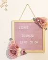 Cadre message fleuri 