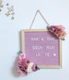 Cadre message fleuri 