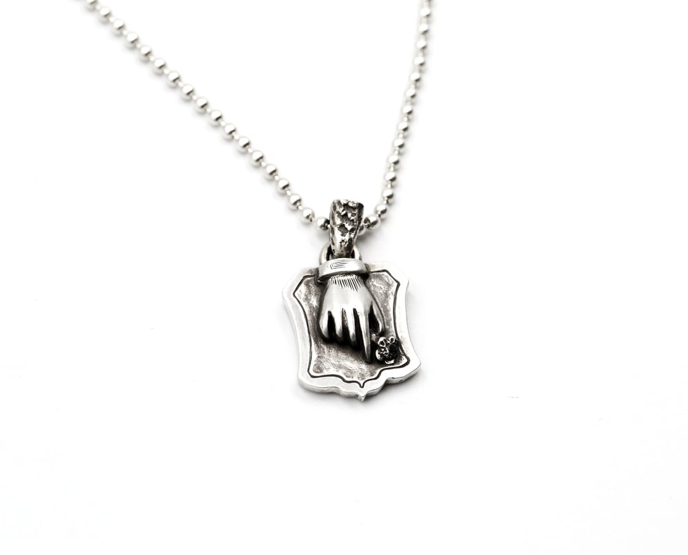 Image of Hand & Flower Necklace 