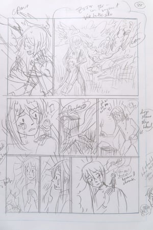 Image of OSCP original sketches - OSCP 6 Chapter 11 - 33 pages