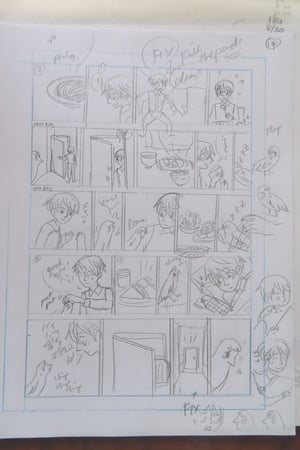 Image of OSCP original sketches - OSCP 6 Chapter 13 - 58 pages (15 finals)