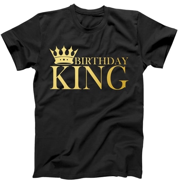 Black Birthday King Tee